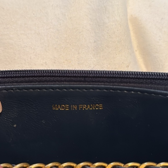 CHANEL Caviar Quilted CC Filigree Wallet On Chain WOC Navy - Picture 9 of 10